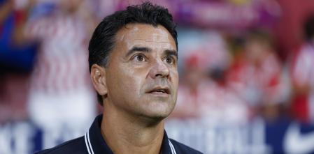MADRID, 25/08/2024.- El entrenador del del Girona, Míchel Sánchez, antes del partido de la segunda jornada de Liga de Primera División que Atlético de Madrid y Girona disputan esta tarde en el Civitas Metropolitano, en Madrid. EFE/Mariscal