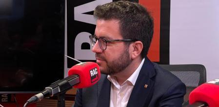 L'expresident de la Generalitat, Pere Aragonès, als estudis de RAC1