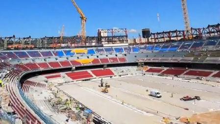 El Camp Nou encara està en obres