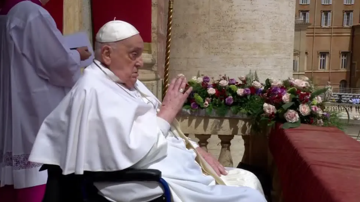 El papa Francesc, en la seva última aparició pública / Vatican News